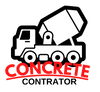 black and red concrete logo